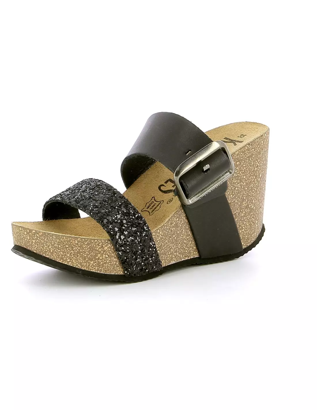 K DAQUES TORTA - Sandales & nu-pieds Noirpaillette