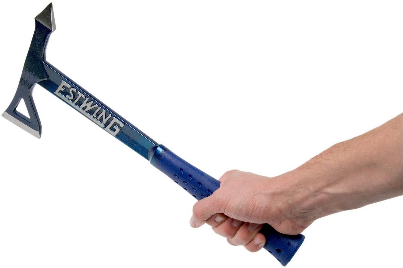 Estwing Black Eagle Tomahawk bijl EWE6TA blauw met nylon foedraal