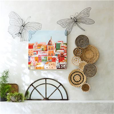 Décoration murale tressée