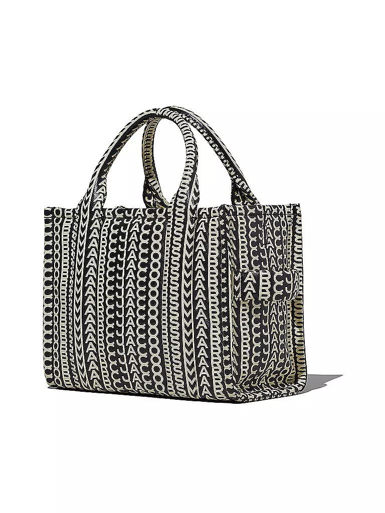 MARC JACOBS Ledertasche - Tote Bag THE SMALL TOTE LEATHER MONOGRAM  schwarz