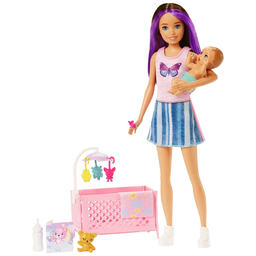 Barbie Skipper Großes Babysitter-Abenteuer: Schläfriges Baby-Spielset