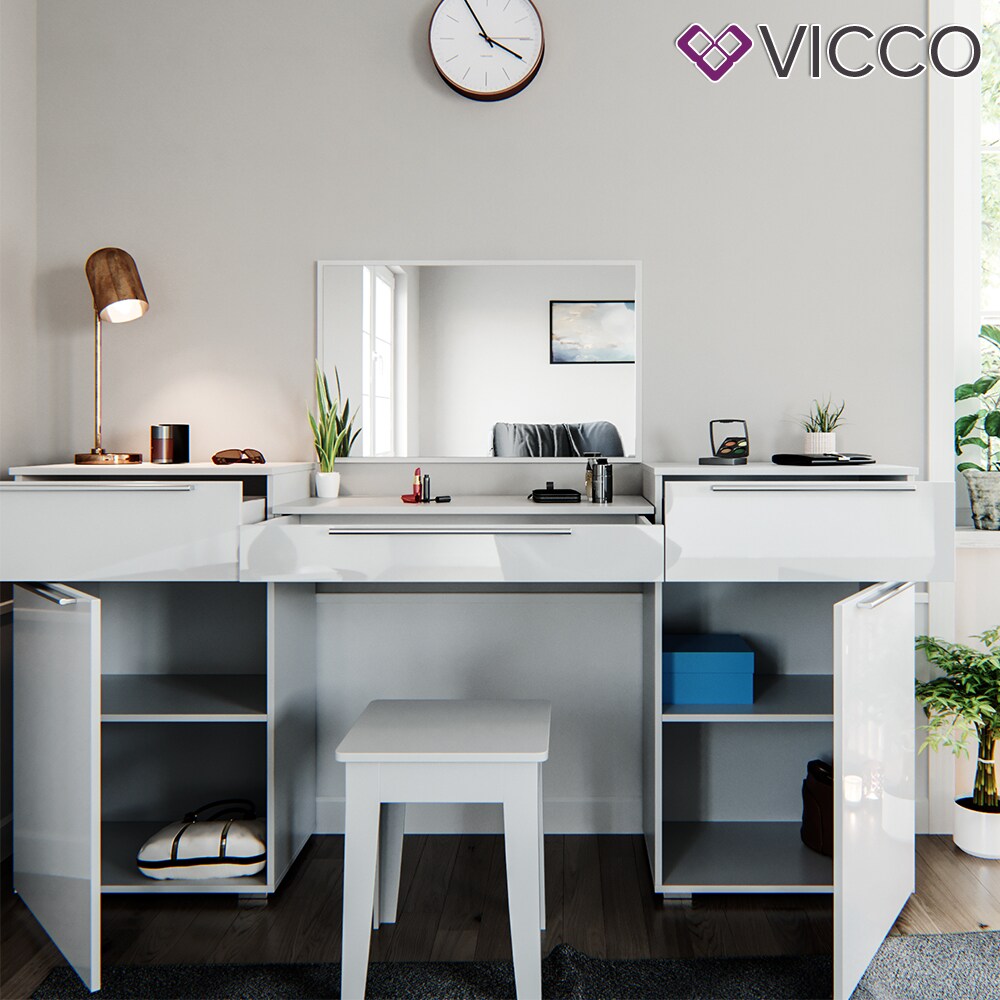 Vicco Schminktisch Lilli Frisiertisch Kommode Frisierkommode Spiegel Weiß