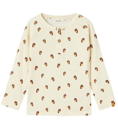 Lil' Atelier Bluse - Rib - NmmGavo - Turteltaube/Eichel