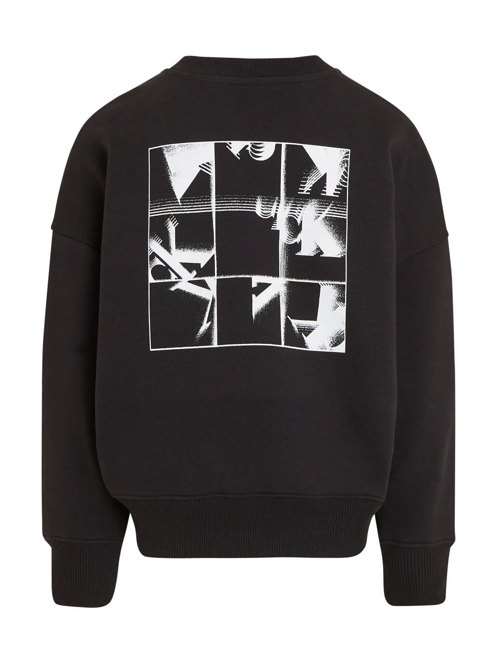 Calvin Klein sweater met backprint zwart
