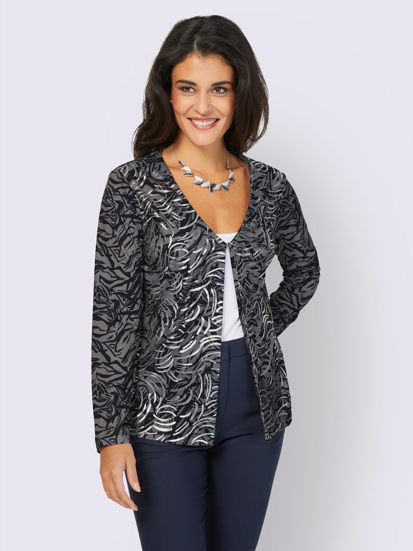 Veste légère fermeture crochet discrète