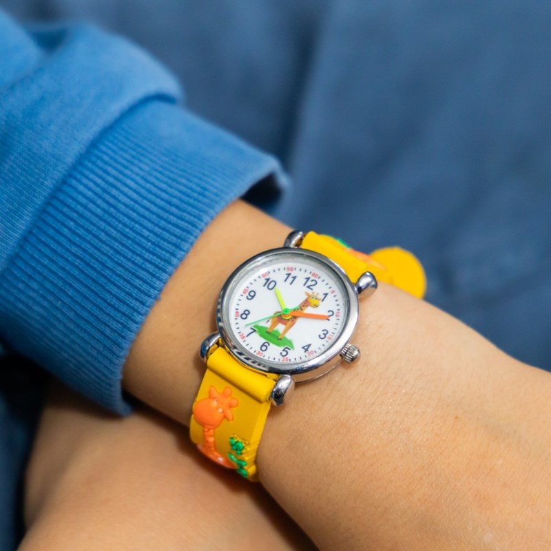 Montre Unisexe CHTIME bracelet Silicone Jaune