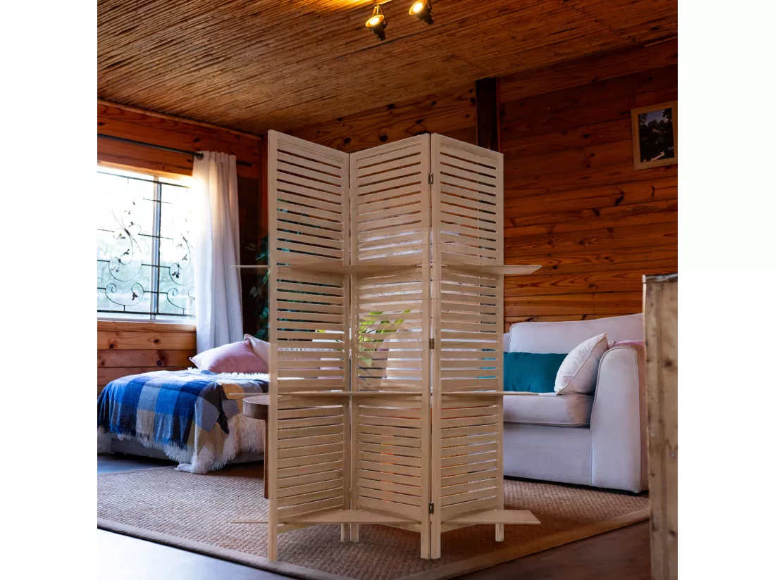 WELL HOME - PRÉSENTOIR 3 ÉTAGÈRES EN BOIS