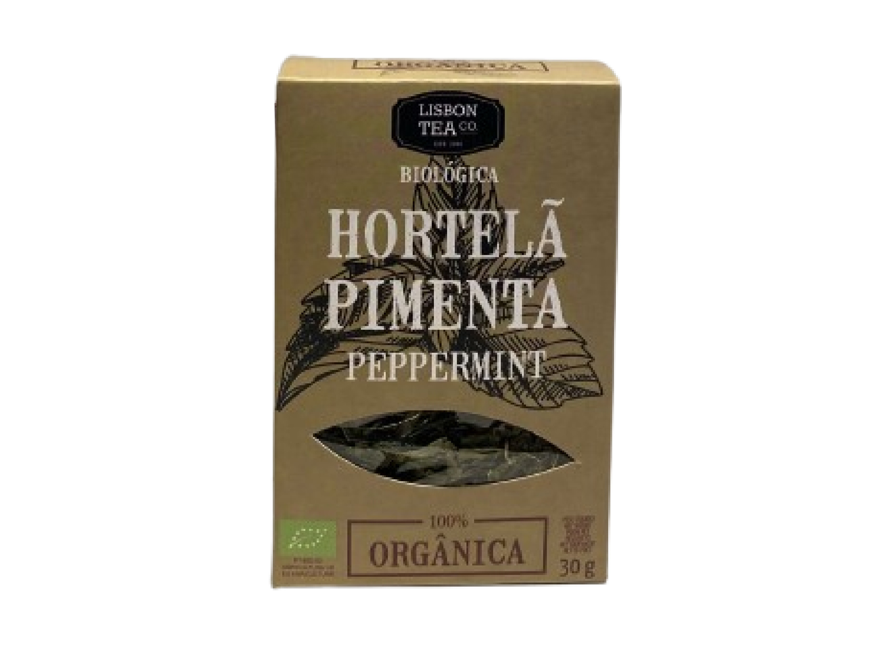 INFUSÃO BIO LISBON TEA CO. BIO HORTELÃ-PIMENTA 30G
