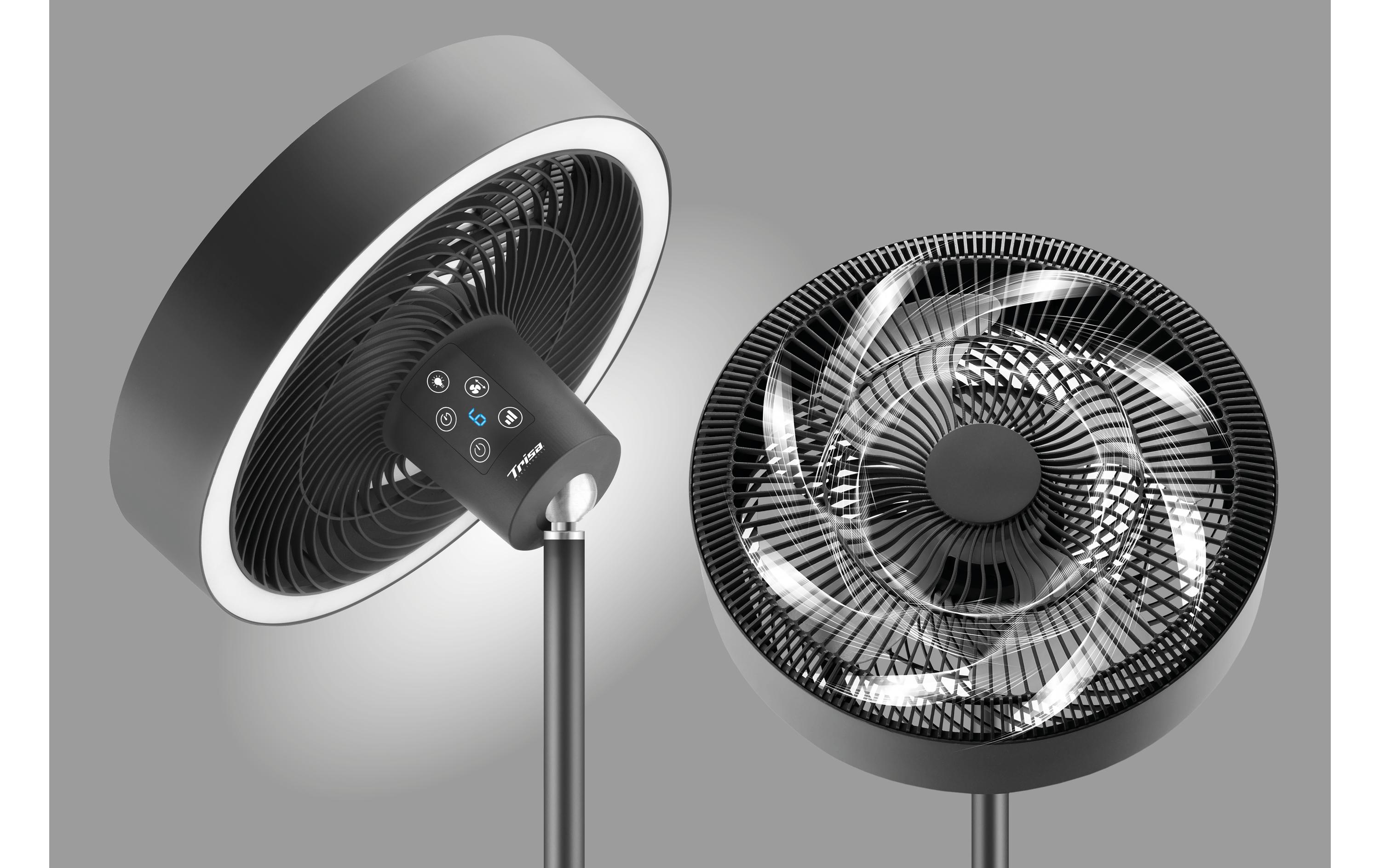 Standventilator Ambiance Anthrazit<br>Standventilator mit Licht