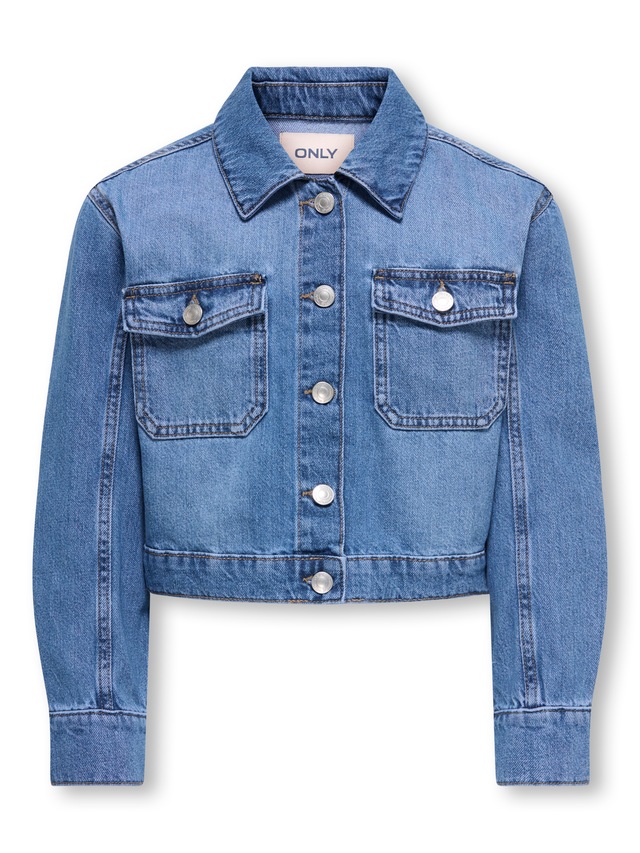KIDS ONLY Jeansjacke »KOGLUMI LS JACKET DNM PIM NOOS« kurz, in klassischer Form