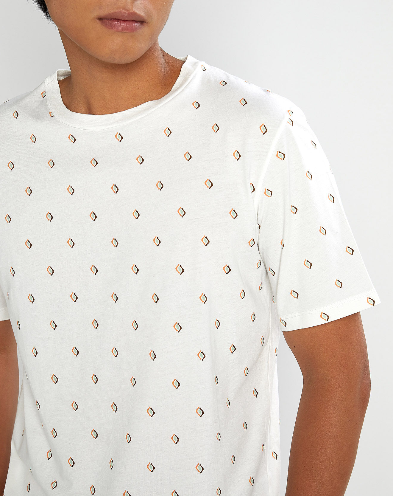 Scotch & Soda T-Shirt Microprint blanc