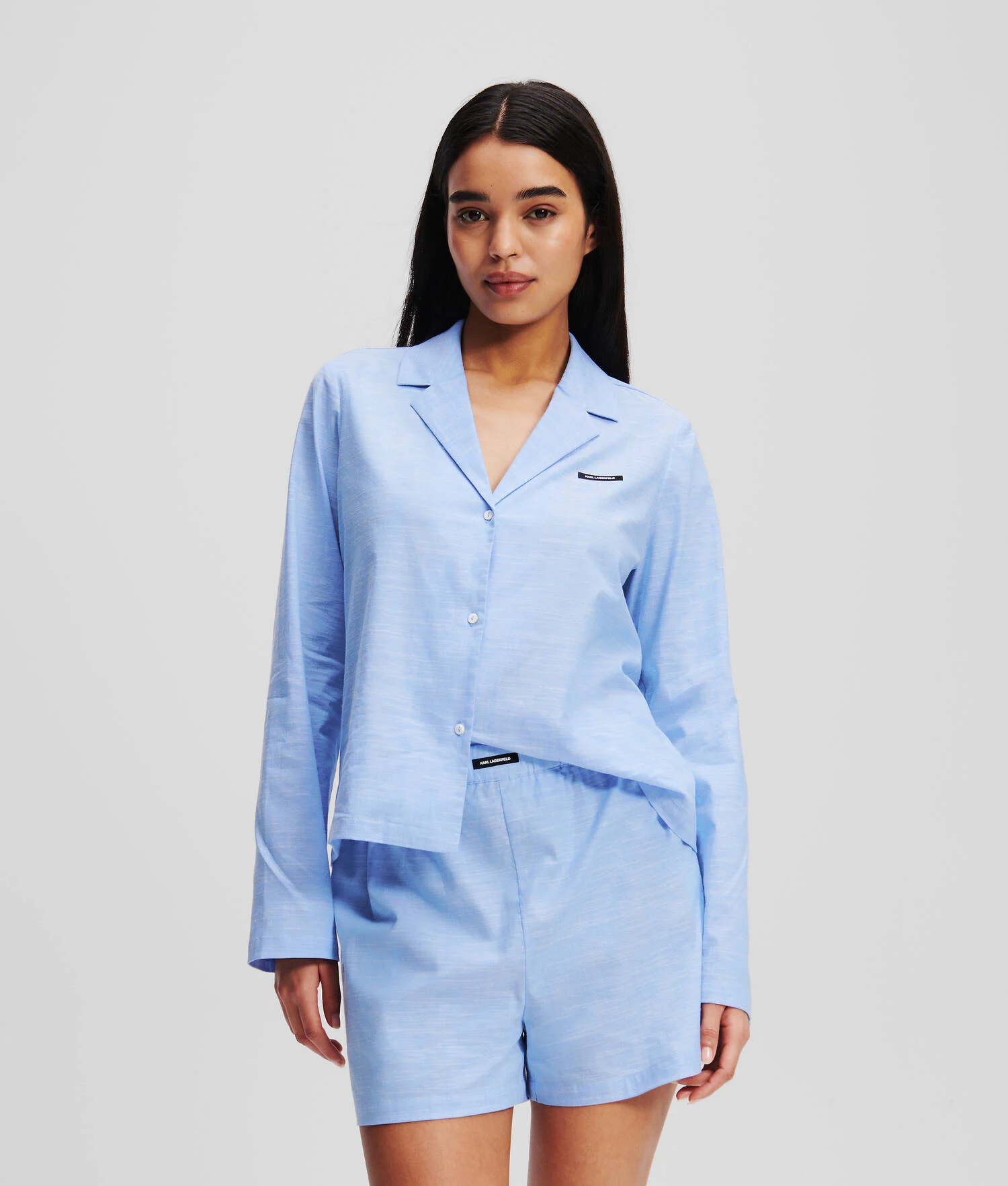 ENSEMBLE PYJAMA AVEC SHORT À LOGO KARL - Limonata
