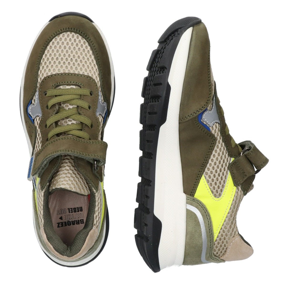 Fedde Flow - Lage Sneakers Braqeez Groen