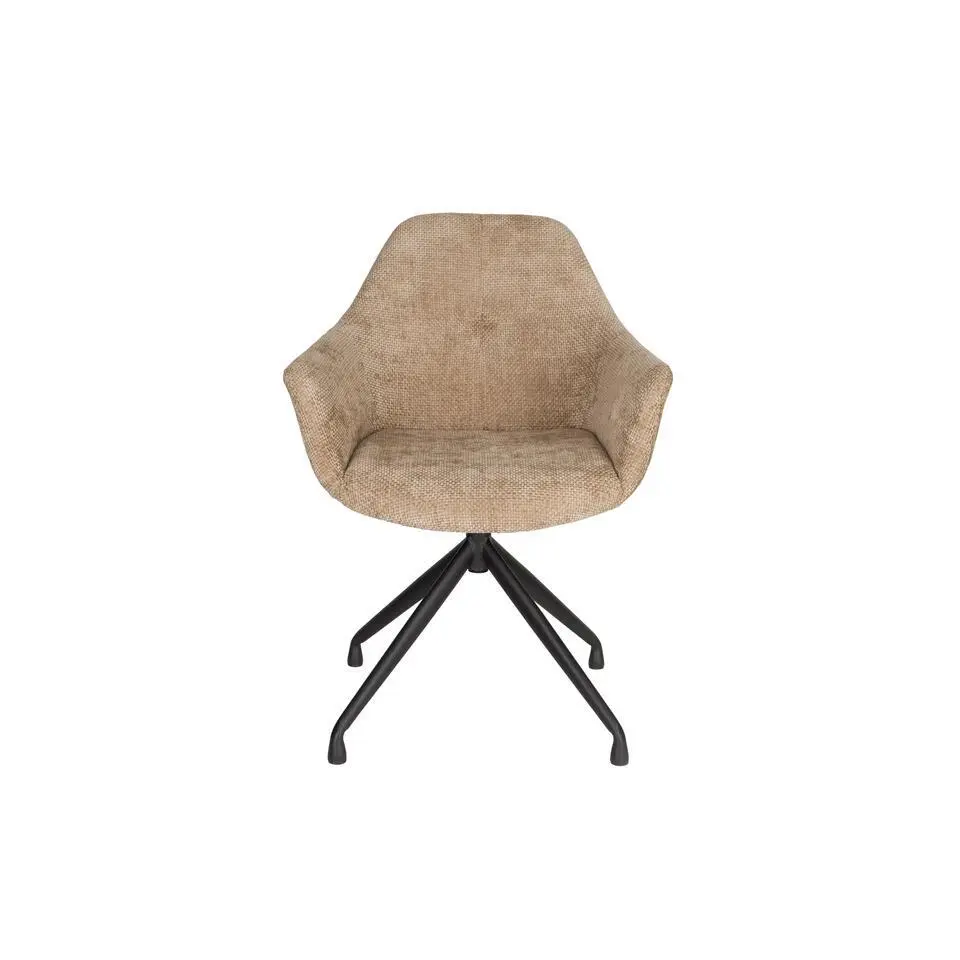 Housecraft Living Wiz Eetkamerstoelen Draaibaar Bruin - Set van 2