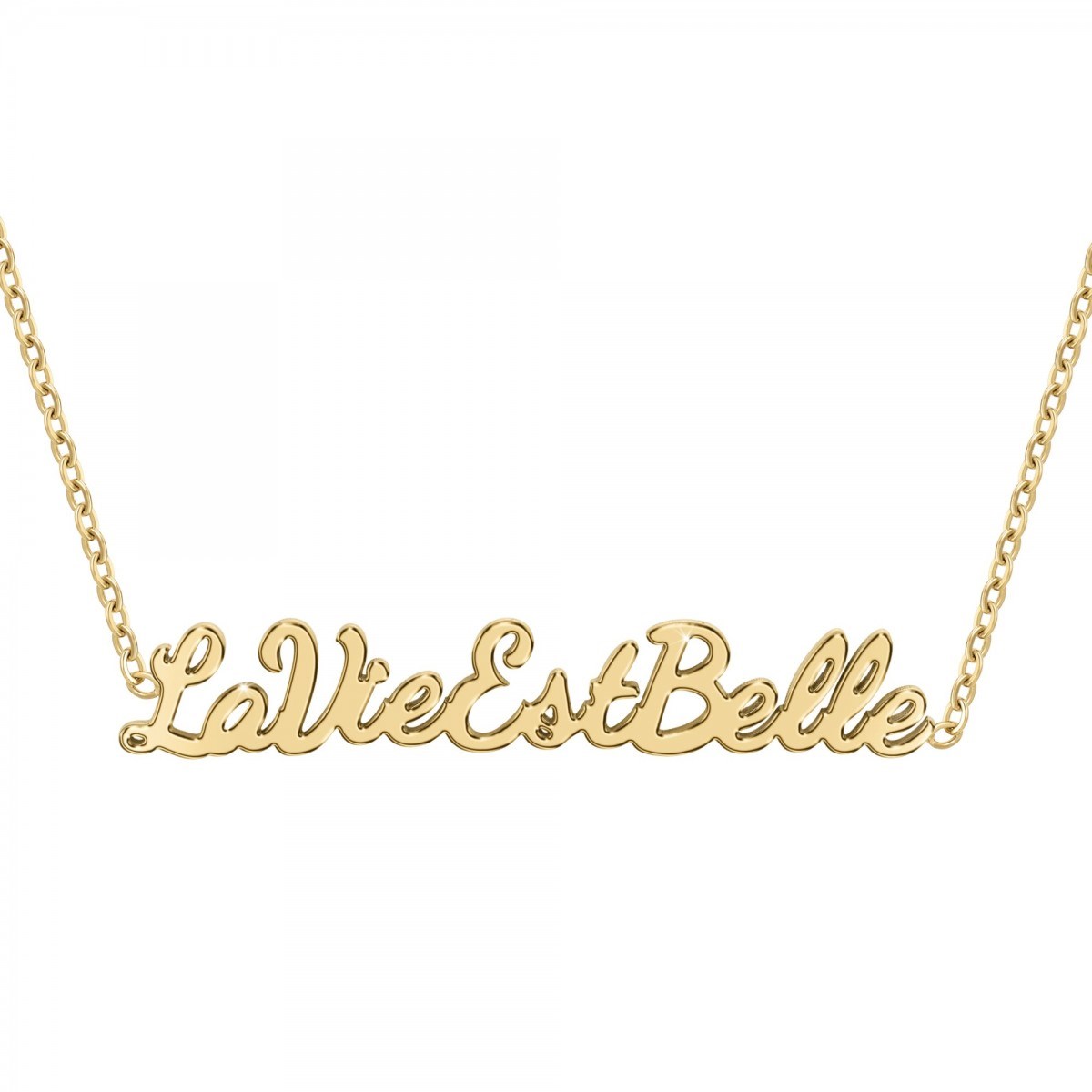 La vie est belle - Collier à message