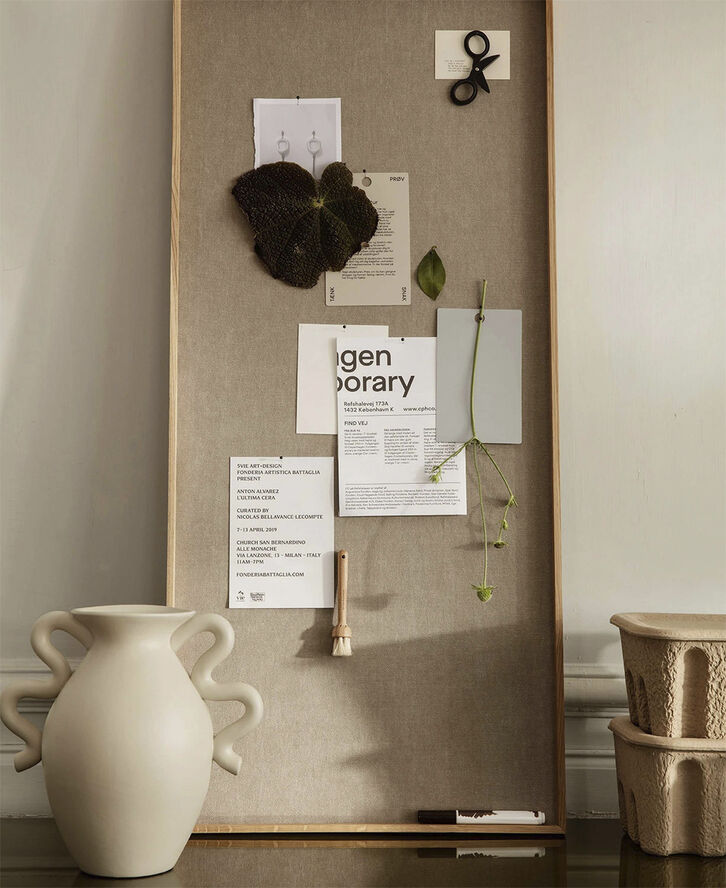 ferm LIVING Scenery Pinboard - Narrow - Natural Oak Sand