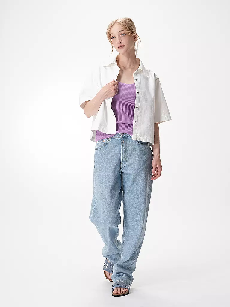 CLOSED Jeansbluse  weiss
