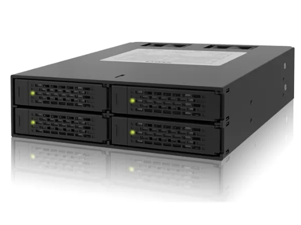 Cremax ICY Dock ToughArmor MB994SP-4SB-1 - Hus til lagringsenhed - SATA 6Gb/s - SATA 6Gb/s - mat sort