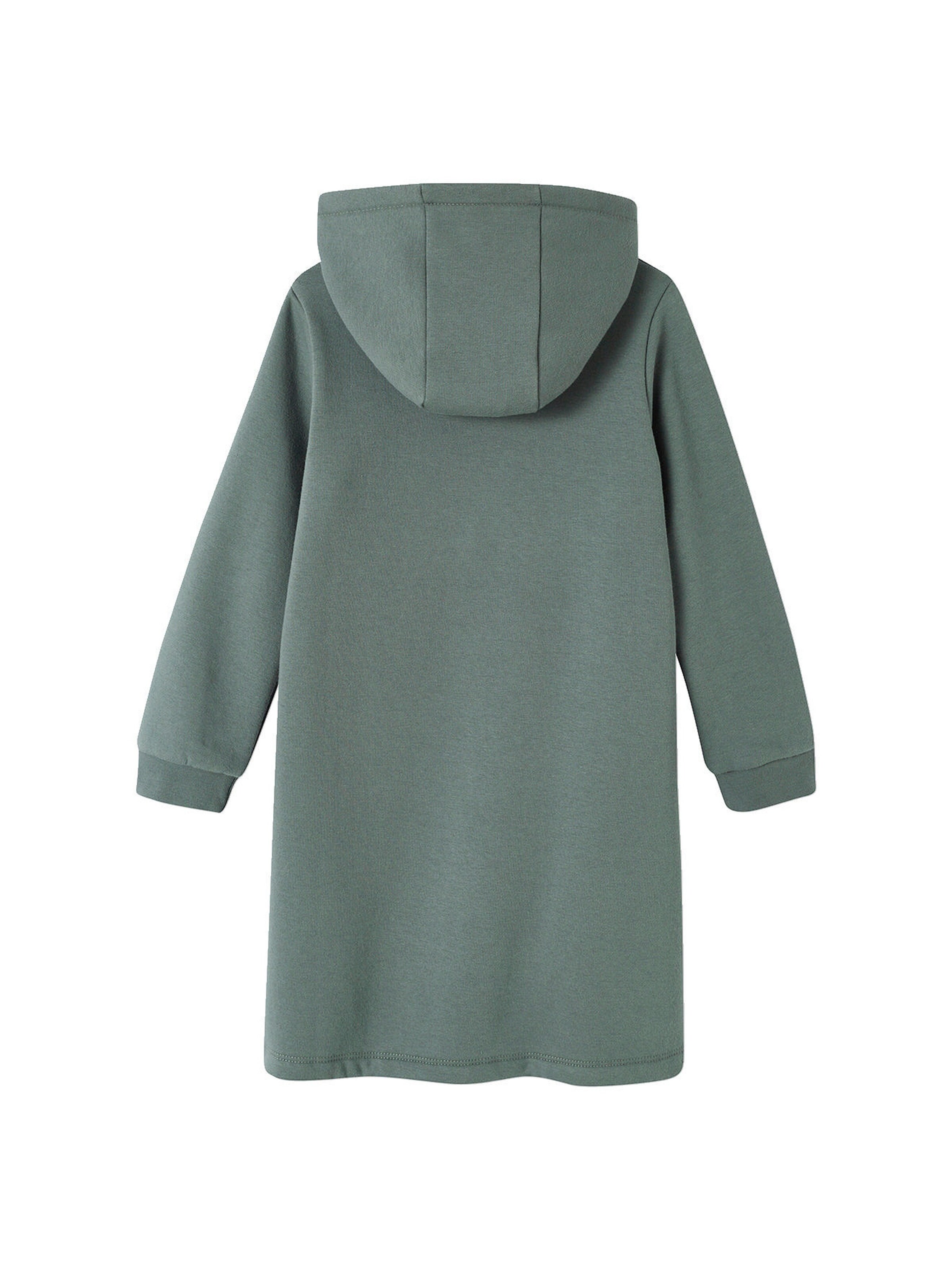 Vertbaudet Mädchen Sweatkleid mit Kapuze grün