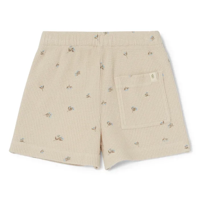 garbo&friends Short Gaufré Fleuri | Ecru