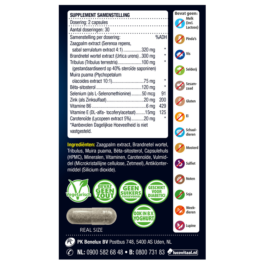 Lucovitaal Prostaat Comfort 60 capsules