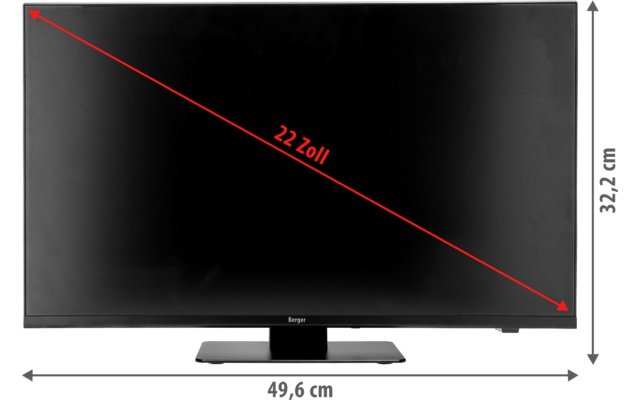 Berger Advanteq Smart LED Fernseher mit Triple-Tuner und 12 / 230 V