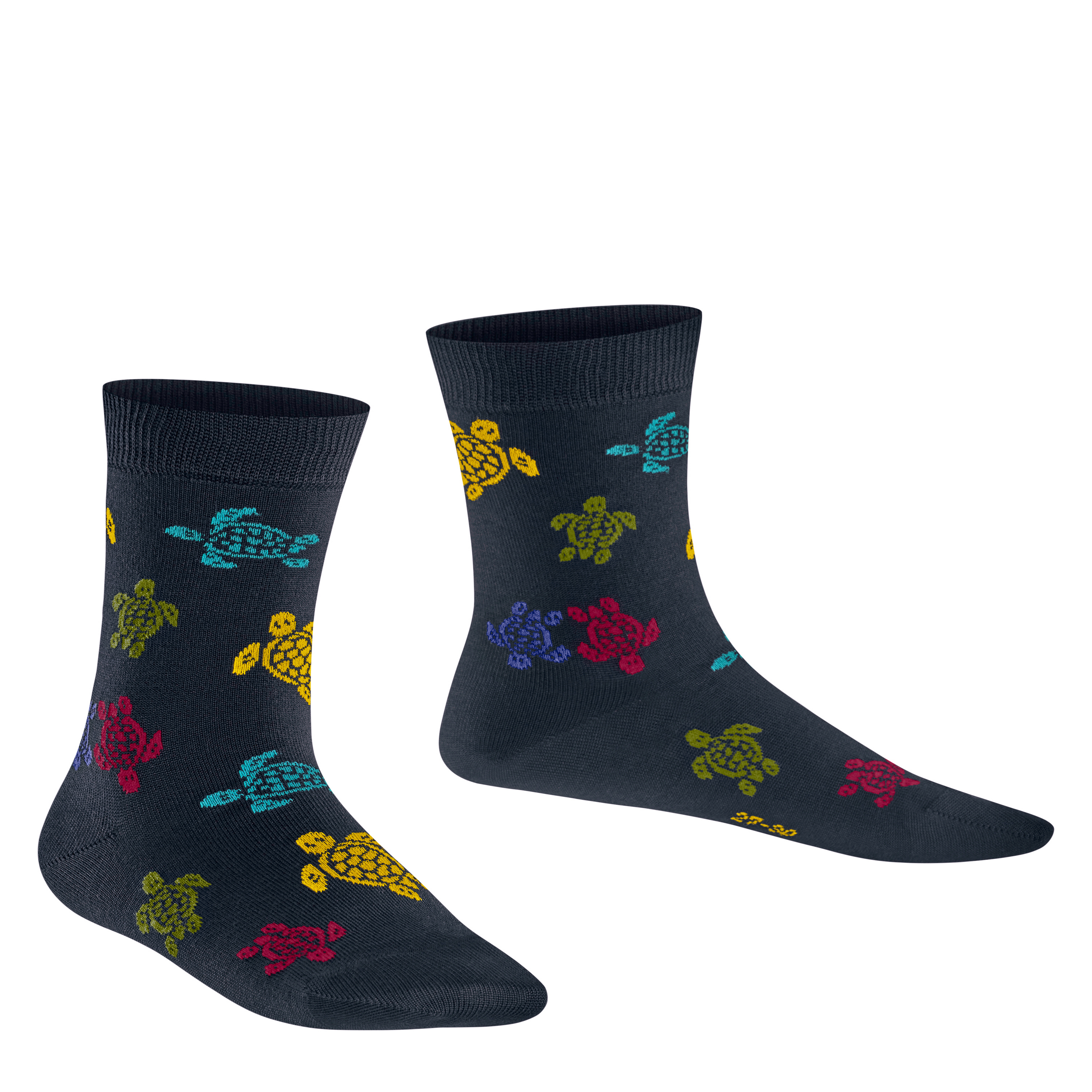 Chaussettes enfant Rondes des Tortues Multicolores | Vilebreauin