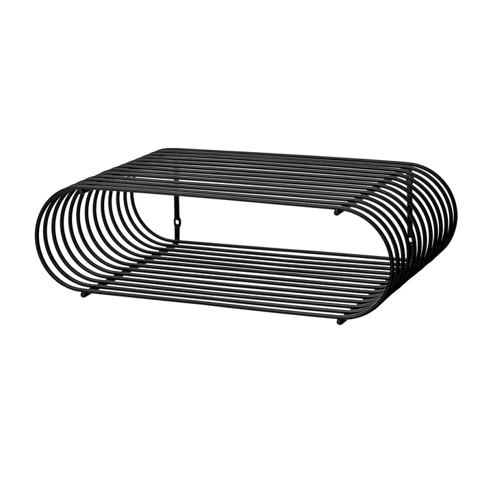 AYTM - Curva Wandregal, 40,4 x 12 cm, schwarz