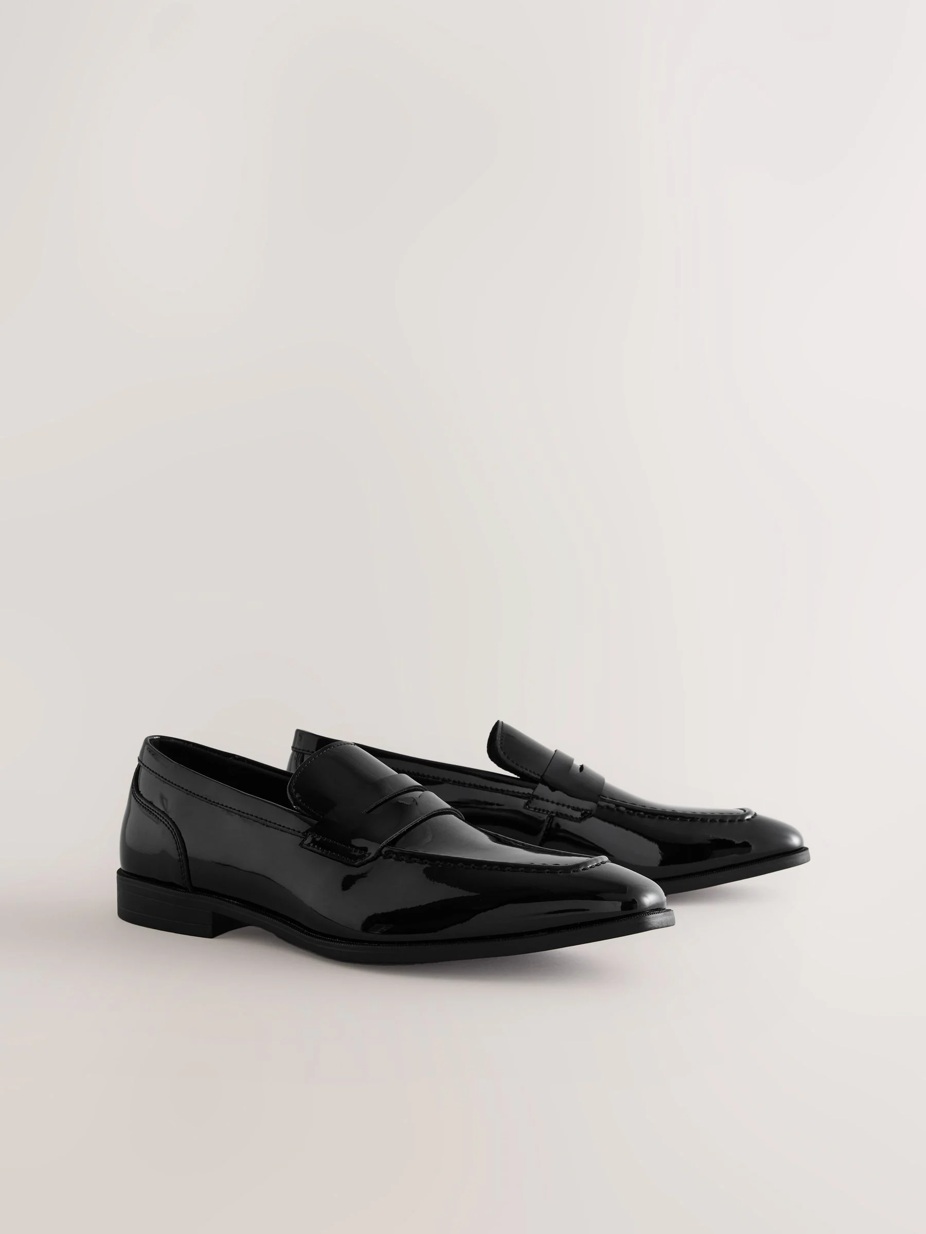 Zwart - Loafers van patentleer
