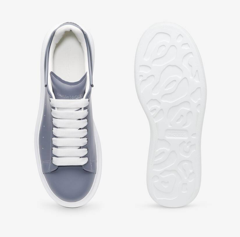Alexander McQueen Men's Oversized Sneaker in Gun Grey