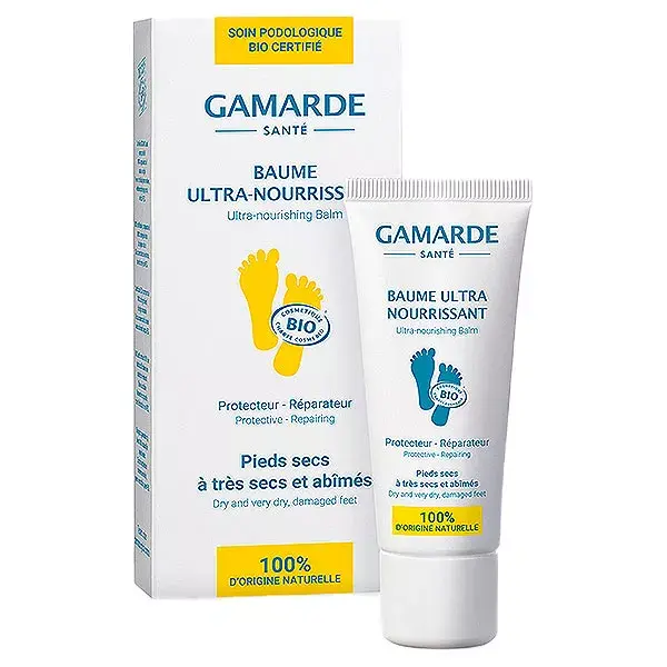 Bálsamo ultranutritivo para pés secos Gamarde Podiatry, orgânico, 40ml
