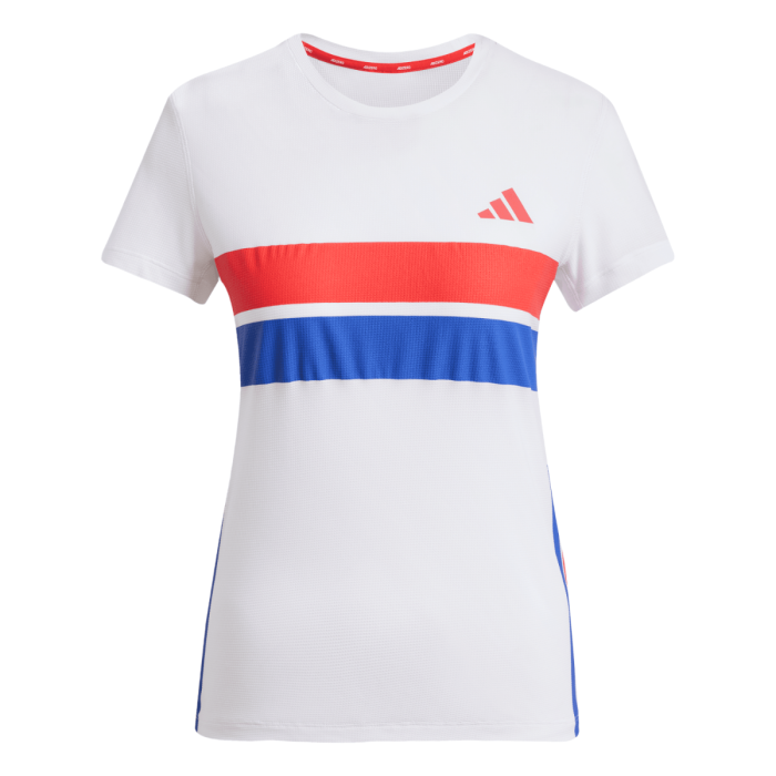 adidas Dame T-shirts Adizero Retro SS Tee Hvid