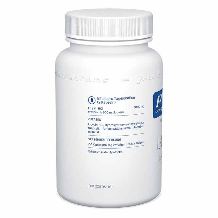 Pure Encapsulations L-Lysin Kapseln, 90 St