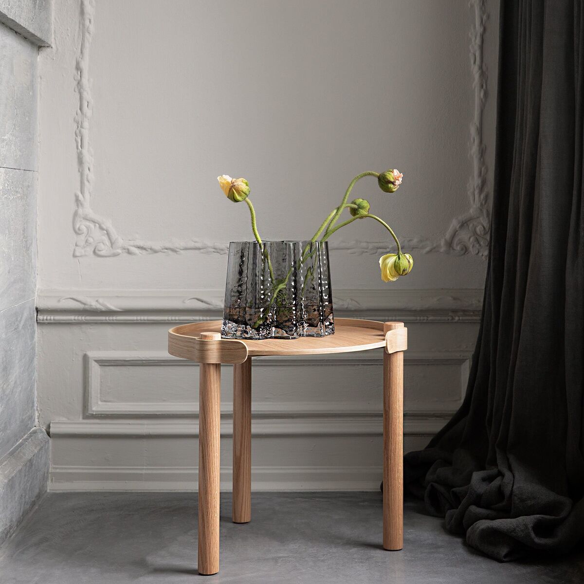 Gry Wide vase, 24 cm, smoke