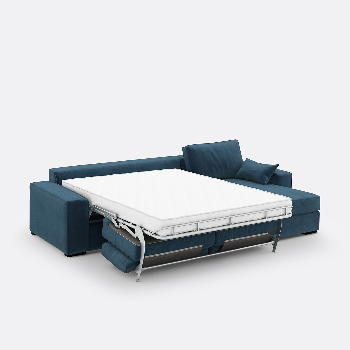 LA REDOUTE INTERIEURS<br>Sofá-cama de canto em veludo, espuma Cécilia