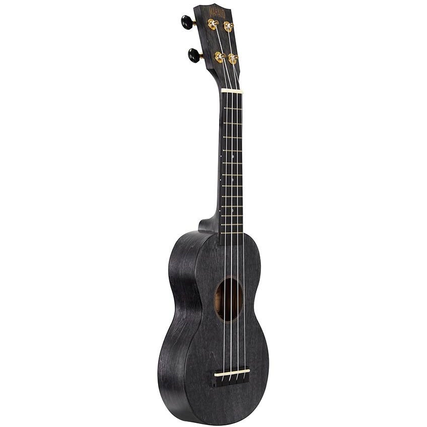 Mahalo MS1TBK Slimline Series sopraan ukelele transparent black
