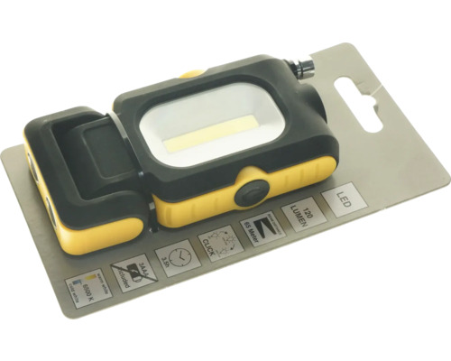 LED-werklamp met magneet, 120 lm, bereik 65 m, verlichtingsduur 7/3,5 uur, 122x65x22 mm