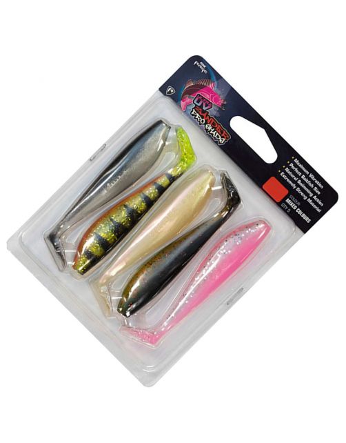 Fox Rage Zander Pro 14cm  Uv Mixed Colour Pack X 5pcs - Softbait -