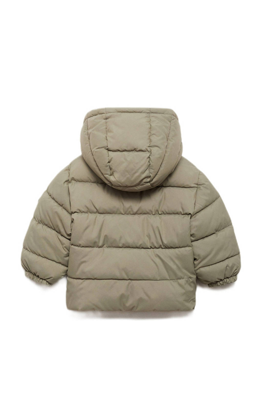 Mango Kids gewatteerde winterjas olijfgroen
