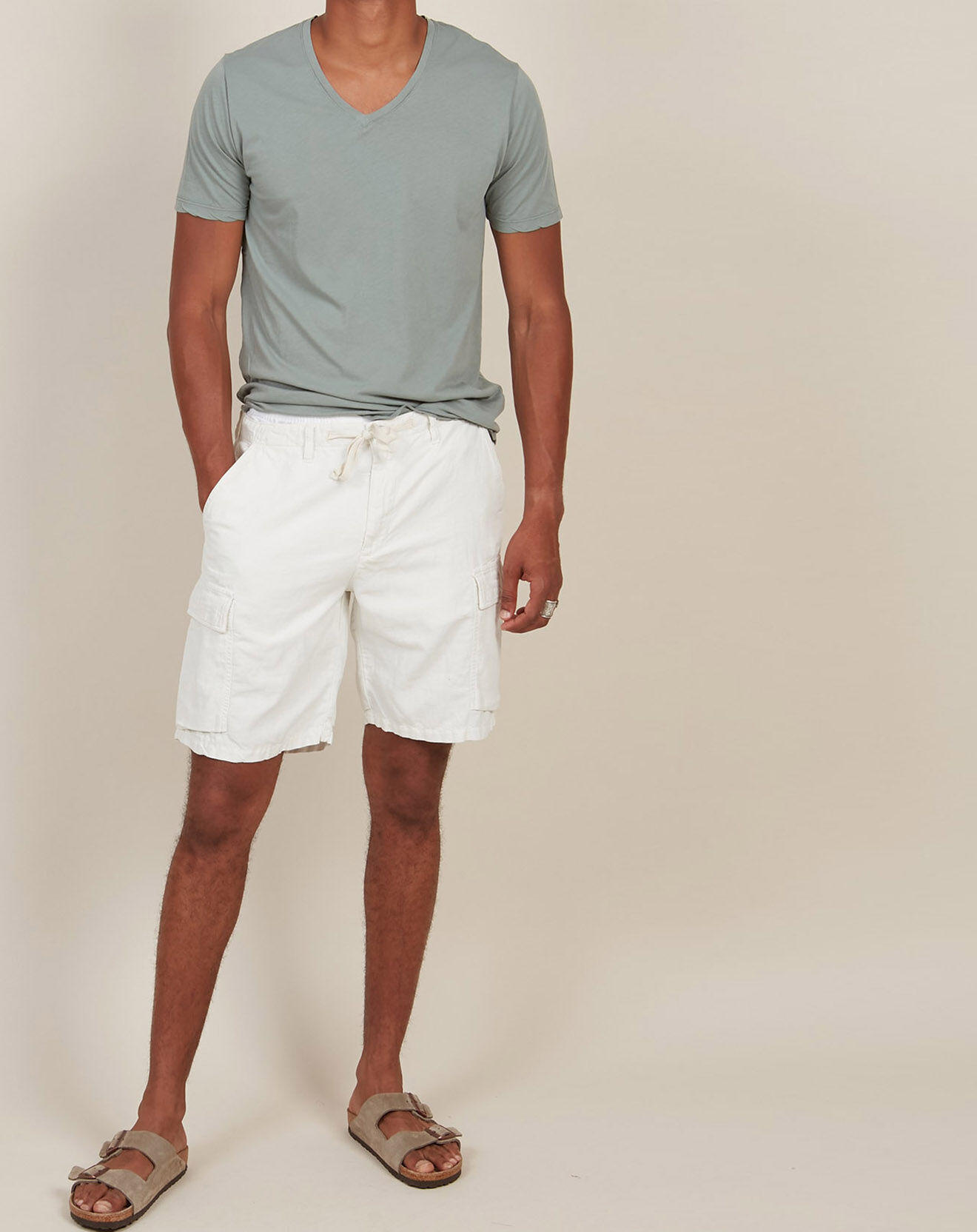 Hartford Short en Coton & Lin Tyler craie