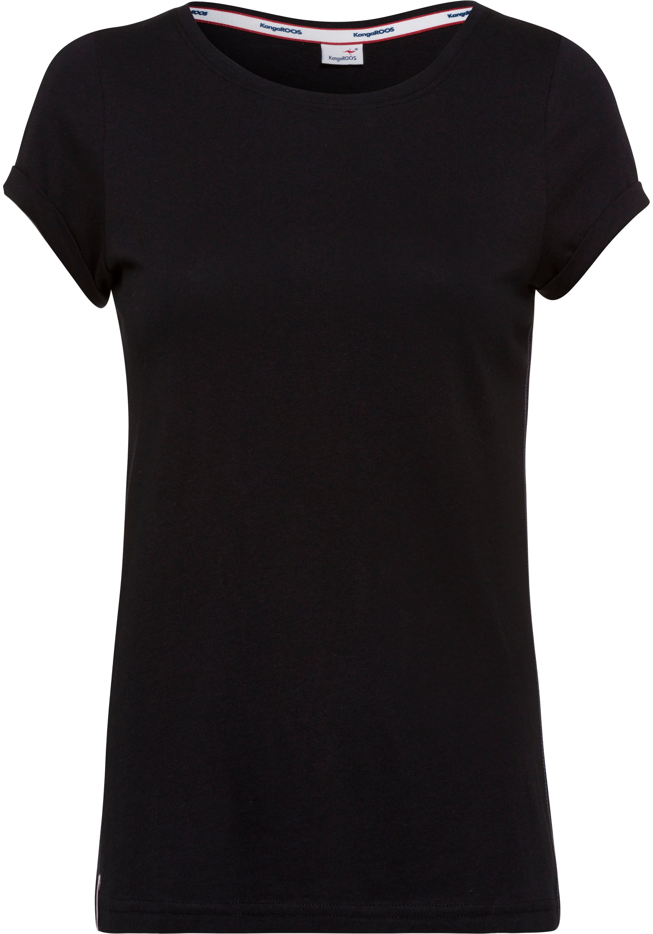 KangaROOS T-Shirt , Kurzarm,  figurbetonte Passform,  aus Single Jersey