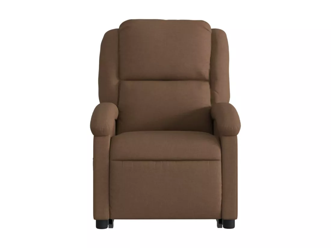 Fauteuil massant inclinable Marron Tissu