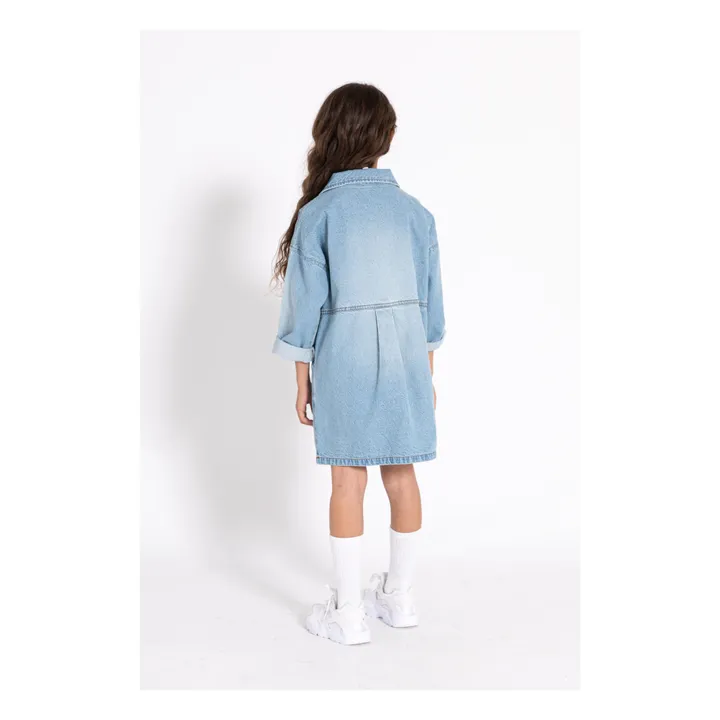 Finger in the nose Robe Olga | Denim bleached