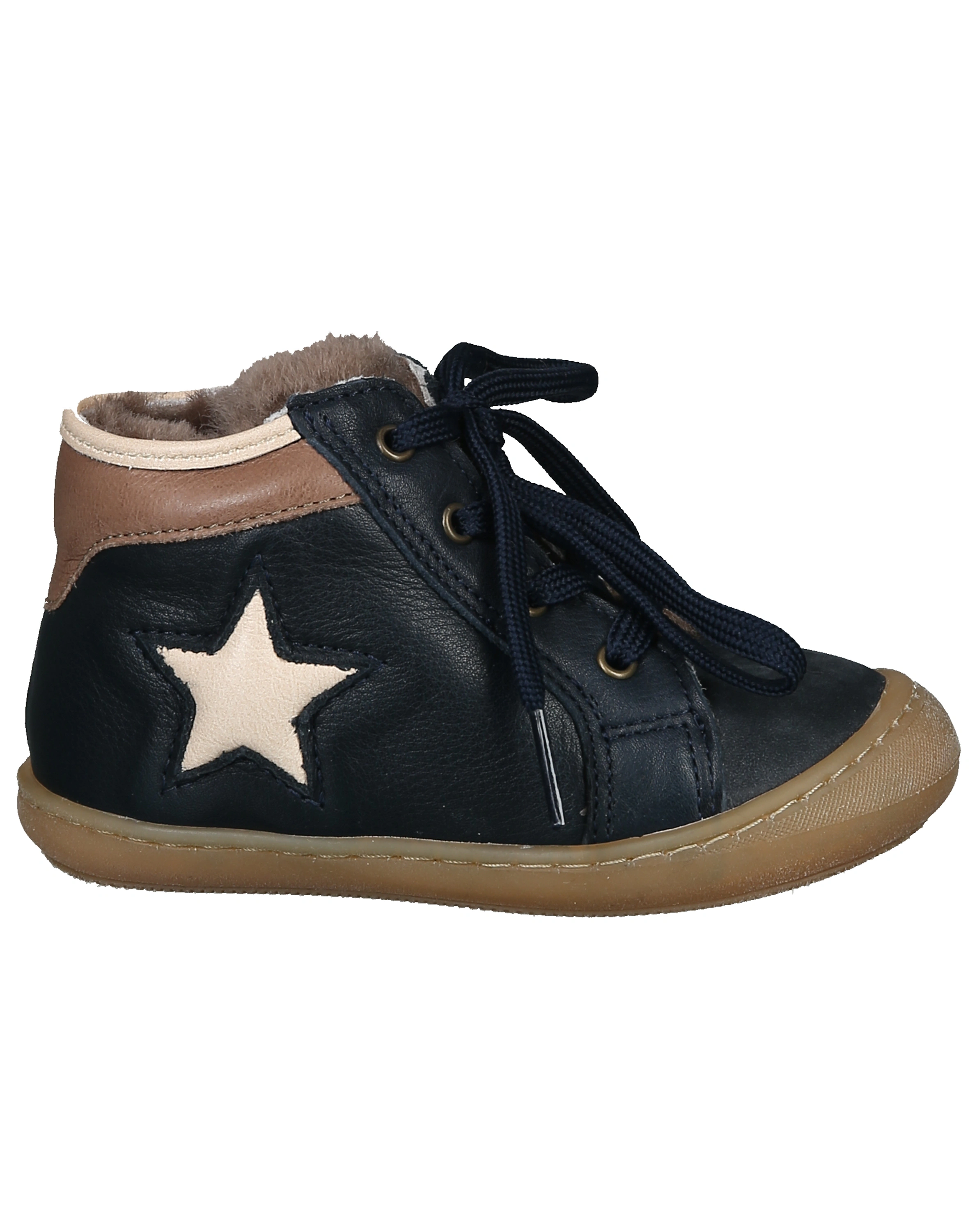 Schnür-Lauflernschuhe SAMUEL gefüttert in navy