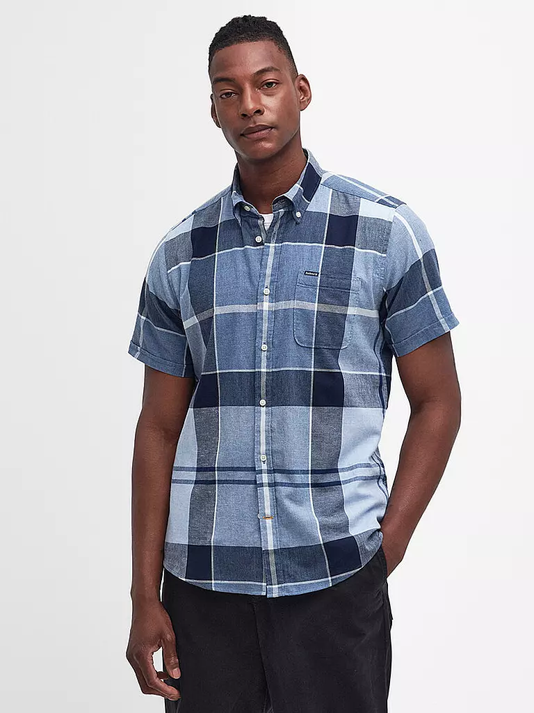 BARBOUR Hemd Tailored Fit DOUGHILL blau