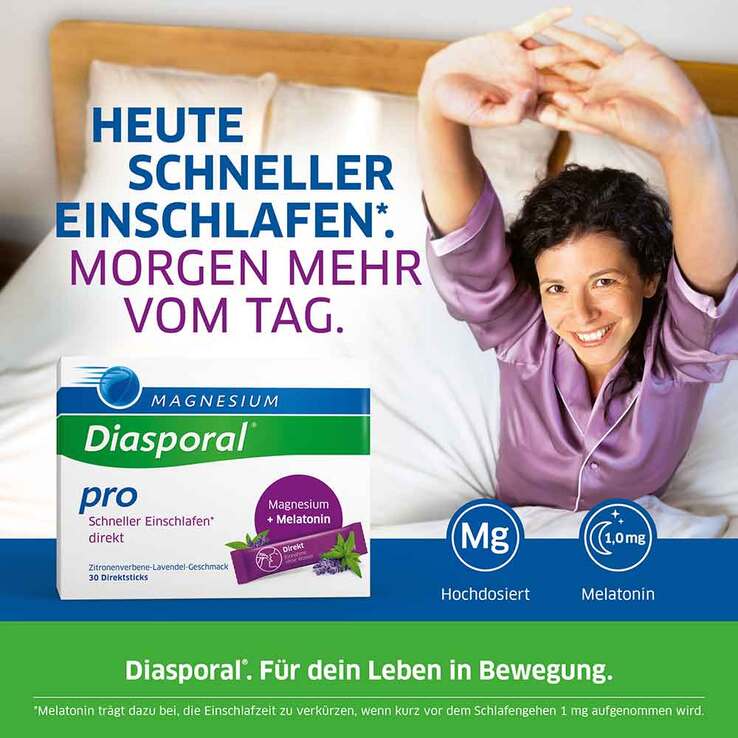 Magnesium Diasporal pro Schneller Einschlafen direkt, 30 St