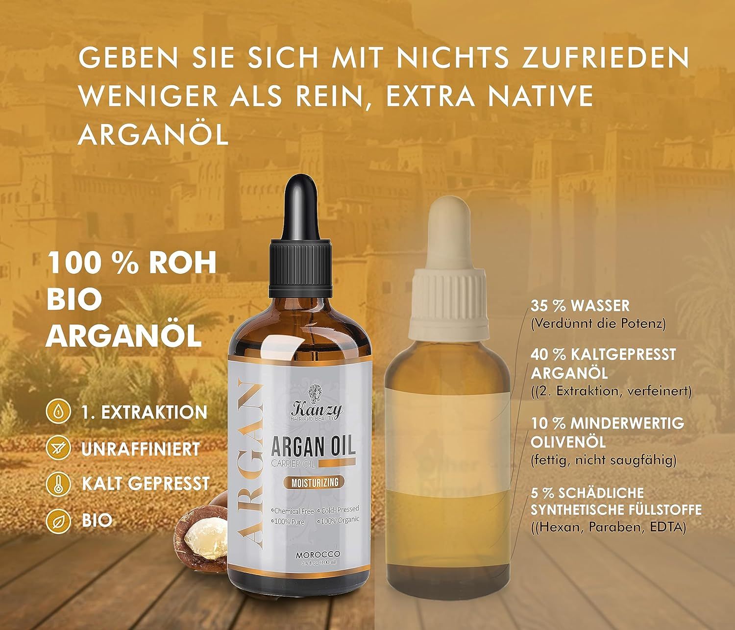 Kanzy Arganöl Haare