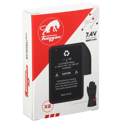 Batterie Gants Chauffants Furygan HEAT - Noir