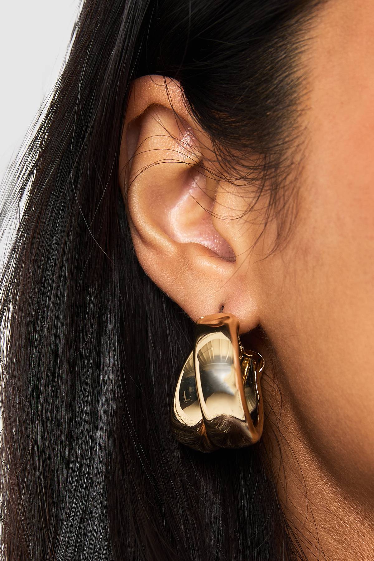 boohoo Boucles d'oreilles à double anneau
