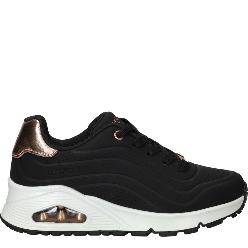 Skechers Uno Gen1 Shimmer Wave Sneakers Zwart Meisjes